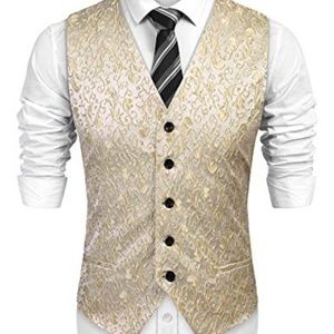 Coofandy Mens Floral Vest